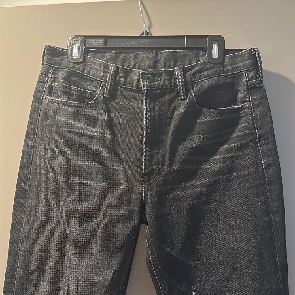 Vince Black Distressed Jeans